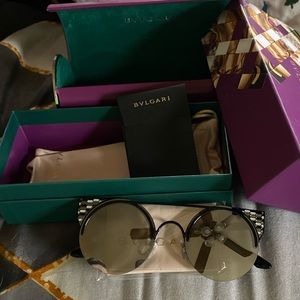 Silver Bvlgari sunglasses
